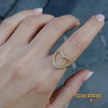 UAN003 Bague jumbo coeur UAN003 Bague jumbo coeur